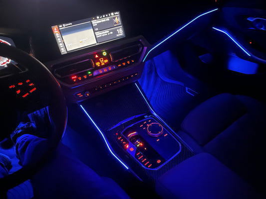 Ambient Lighting Upgrade, Makes Ambient Lights 30% Brighter - Center Console Ambient Lights For BMW G20